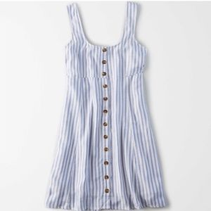 AE Button Front Mini Dress